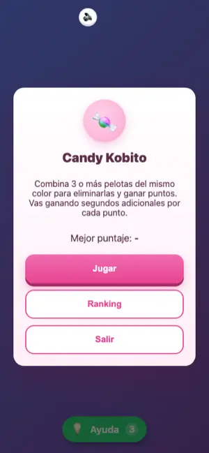 Pantalla del juego Candy Kobito