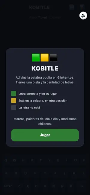 Pantalla del juego Kobitle