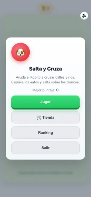 Pantalla del juego Salta y cruza